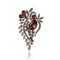 Small Alloy Glass Brooch Pin For Women Suit Dress Decoration view 5