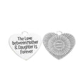 Zinc Alloy Heart Charm Pendant No.576514 for DIY Necklace Bracelet Jewelry Making view 2