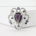 Vintage Alloy Baroque Style Brooch Pin For Women's Apparel view 2