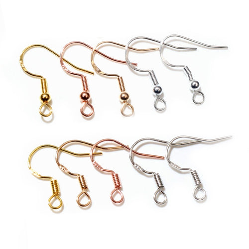 50pcs 925 Marked Copper Plated Earring Hooks For DIY Earring Jewelry Making Accessories Earrings