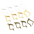 16x10mm Solid Brass Ear Hooks For DIY Earrings Jewelry Findings Accessories 0.4g view 5