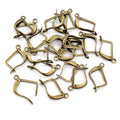 16x10mm Solid Brass Ear Hooks For DIY Earrings Jewelry Findings Accessories 0.4g view 4