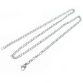4x3mm Stainless Steel Necklace Extender Tail Chain With Lobster Clasp 50cm DIY Chain view 2