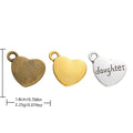 Zinc Alloy Heart Letter Charm Pendant No.245999 for DIY Necklace Bracelet Jewelry Making view 1