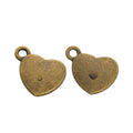 Zinc Alloy Heart Letter Charm Pendant No.245999 for DIY Necklace Bracelet Jewelry Making view 2