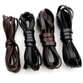 2-8mm Flat Genuine Cowhide Leather Cord First Layer Leather Rope For DIY Bracelets Necklaces view 2