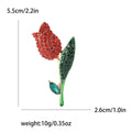 Alloy Rhinestone Tulip Brooch Pin For Dresses And Suits view 4