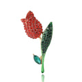 Alloy Rhinestone Tulip Brooch Pin For Dresses And Suits view 5