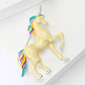 Alloy Enamel Unicorn Brooch Pin For Cute Clothing Accessories view 2