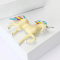 Alloy Enamel Unicorn Brooch Pin For Cute Clothing Accessories view 3