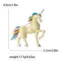 Alloy Enamel Unicorn Brooch Pin For Cute Clothing Accessories view 4