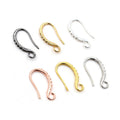 19x10mm Solid Brass Ear Hooks For DIY Earrings Jewelry Findings And Accessories 0.5g view 5