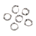 14mm Twisted Pure Copper Hoop Earrings DIY Ear Hook Jewelry Accessories 0.7g view 4