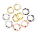 14mm Twisted Pure Copper Hoop Earrings DIY Ear Hook Jewelry Accessories 0.7g view 5