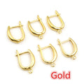 19x13mm Solid Copper U Shaped Ear Hooks For DIY Earrings And Jewelry Accessories, 1g view 4