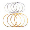 60mm 80mm Copper Plated Large Hoop Earrings For Statement DIY Earring Accessories view 5