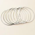 60mm 80mm Copper Plated Large Hoop Earrings For Statement DIY Earring Accessories view 2