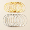 60mm 80mm Copper Plated Large Hoop Earrings For Statement DIY Earring Accessories view 1