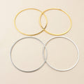 60mm 80mm Copper Plated Large Hoop Earrings For Statement DIY Earring Accessories view 4