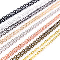 50/70cm Necklace Chain 4x3mm Links With Lobster Clasp For DIY Jewelry Making Supplies view 5