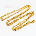 50/70cm Necklace Chain 4x3mm Links With Lobster Clasp For DIY Jewelry Making Supplies view 2
