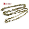 50/70cm Necklace Chain 4x3mm Links With Lobster Clasp For DIY Jewelry Making Supplies view 3