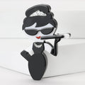 Acrylic Smoking Lady Brooch Pin For Creative Womens Clothing Decoration view 1