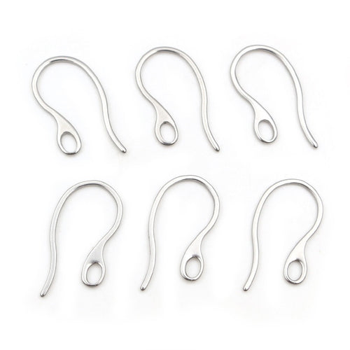 22x11mm Stainless Steel Ear Hooks For DIY Stud Earrings Ear Wire Jewelry Accessories