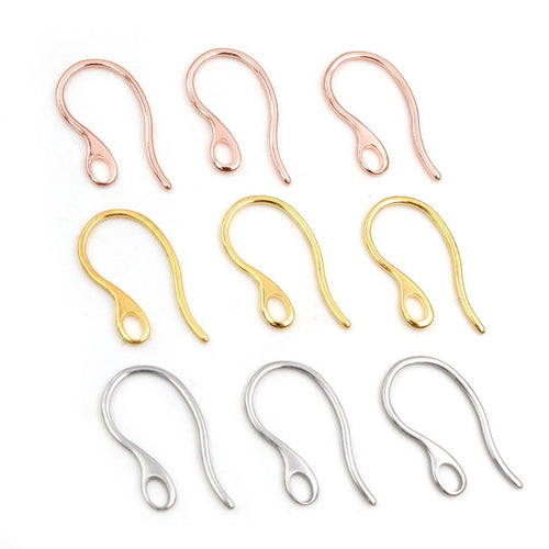 22x11mm Stainless Steel Ear Hooks For DIY Stud Earrings Ear Wire Jewelry Accessories