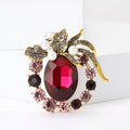 Alloy Rhinestone Flower Brooch Pin For Dresses And Suits view 2