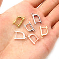 17x10mm Pure Copper Earring Hooks Clasps For DIY Earrings Handmade Jewelry Accessories 0.7g view 3