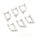 17x10mm Pure Copper Earring Hooks Clasps For DIY Earrings Handmade Jewelry Accessories 0.7g view 4