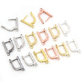 17x10mm Pure Copper Earring Hooks Clasps For DIY Earrings Handmade Jewelry Accessories 0.7g view 1