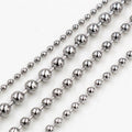 Stainless Steel Ball Bead Chain For DIY Jewelry Long Necklace Bracelet Accessories view 1