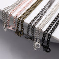 70cm Long 4x3mm Necklace Chain With Lobster Clasp For DIY Jewelry Making Accessories view 3