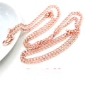 70cm Long 4x3mm Necklace Chain With Lobster Clasp For DIY Jewelry Making Accessories view 4