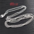 70cm Long 4x3mm Necklace Chain With Lobster Clasp For DIY Jewelry Making Accessories view 2