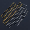 Stainless Steel Real Gold Color 5/7cm Tail Chain DIY Necklace Bracelet Extender Chain Accessories view 2