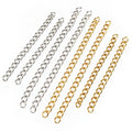 Stainless Steel Real Gold Color 5/7cm Tail Chain DIY Necklace Bracelet Extender Chain Accessories view 5