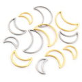 Stainless Steel Small Moon Charm Pendants For DIY Earrings Bracelets Jewelry Accessories view 5