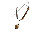New Chinese Style Wood Bead Geometric Choker Necklace For Women Hanfu Inspired Collarbone Jewelry view 5