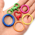 Random Mixed Styles Colors Key Rings Lobster Clasps Jump Rings Jewelry Accessory Parts view 2