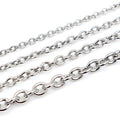 Stainless Steel Cross Chain, DIY Handmade Long Chain Necklace Bracelet Jewelry Accessory Material view 2