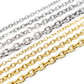 Stainless Steel Cross Chain, DIY Handmade Long Chain Necklace Bracelet Jewelry Accessory Material view 1