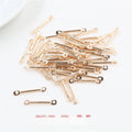100pcs Iron Plated Link Bars Double Hole Connectors For DIY Hairpin Tassel Earring Making Earrings view 3