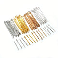 100pcs Iron Plated Link Bars Double Hole Connectors For DIY Hairpin Tassel Earring Making Earrings view 2