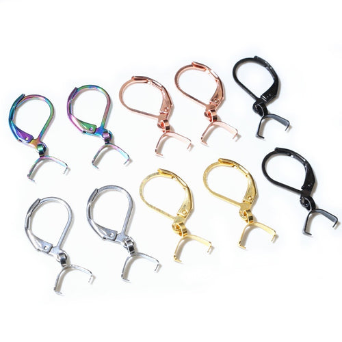 Stainless Steel French Ear Hooks With Bail Pendant Clasps Hypoallergenic Earring Findings Earrings