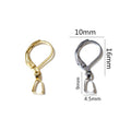 Stainless Steel French Ear Hooks With Bail Pendant Clasps Hypoallergenic Earring Findings Earrings view 2