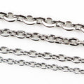 Stainless Steel Flat Cross Chain Long DIY Necklace Bracelet Jewelry Making Chain view 2