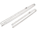 3x2mm Stainless Steel Necklace Extender Chain With Lobster Clasp 50cm/70cm For DIY view 4